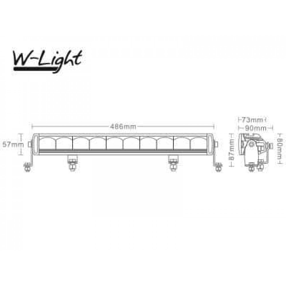 LED tālās gaismas lukturis W-LIGHT STORM 20 1605-NS3825