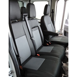 Modeļu auto sēdekļu pārvalki no eko ādas FORD TRANSIT/TOURNEO CUSTOM (1+2)(2012-...)