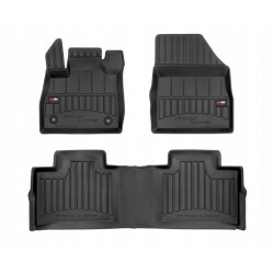 Car rubber floor mats black RENAULT ESPACE (5s.)(2015-...) 3D FROGUM