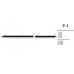 Декоративные боковые молдинги F-1