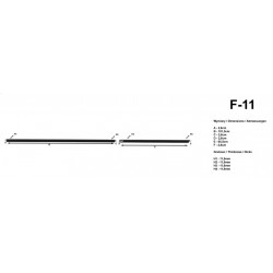 Dekoratīvie sānu moldingi F-11