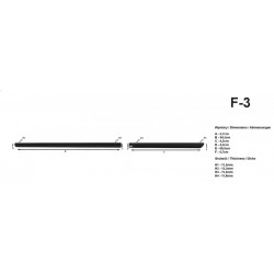 Dekorative side moldings F-3