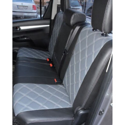 CAR SEAT COVERS ECO LEATHER *ROMB* NISSAN JUKE  (2010-2019)