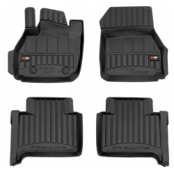 Car rubber floor mats black RENAULT ZOE (2013-...) 3D FROGUM