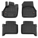 Car rubber floor mats black RENAULT ZOE (2013-...) 3D FROGUM