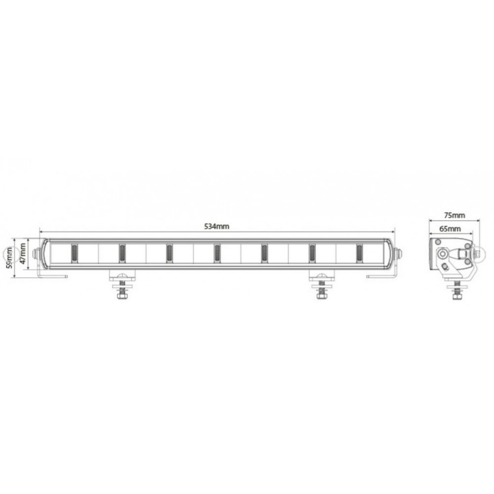 LED tālās gaismas lukturis OPTIBEAM SUPER CAPTAIN ONE 600 SPECIAL 1605-NS2099