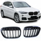 PRIEKŠĒJĀS RESTES MELNĀS GLANCĒTĀS BMW X1 F48 DOUBLE STRIPE PIANO BLACK (2015-2019) 40404