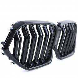 Front grill black gloss BMW X6 G06 Double Stripe Piano Black Gloss (2019-...) 40817