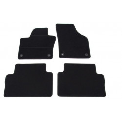 Car textile mats black SEAT ALHAMBRA (2010-...)(5v.) ECONOMIC