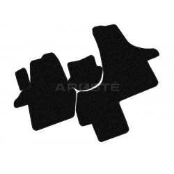 Car textile mats black VOLKSWAGEN T5 (2s.)(2003-2015) ECONOMIC