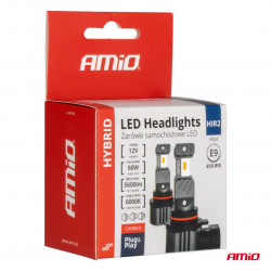 Авто LED лампочки Hybrid series HIR2 6000K Canbus 60W AMIO (2 шт.)