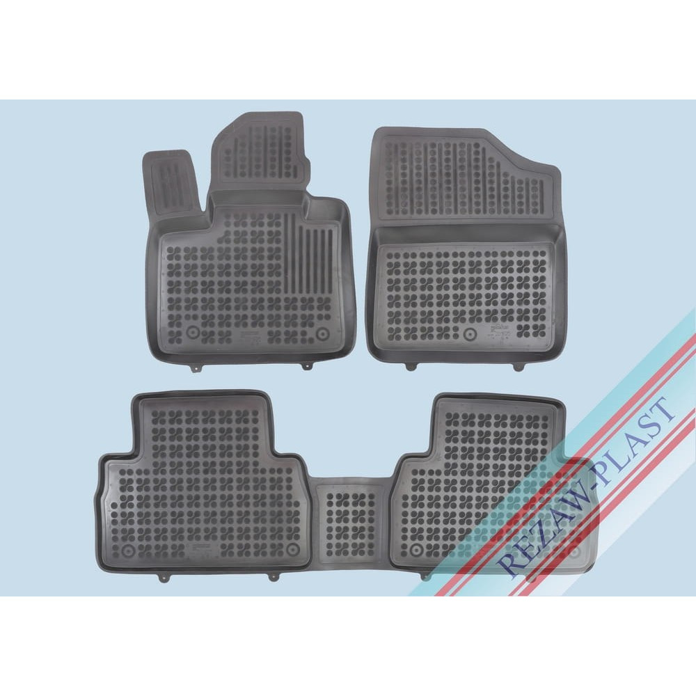 Kumimattosarja musta HYUNDAI SANTA FE Facelift (Hybrid)(2020-2024) 201625