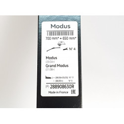 Pyyhkimensulat eteen OEM RENAULT MODUS (2004-2012) 288908630R