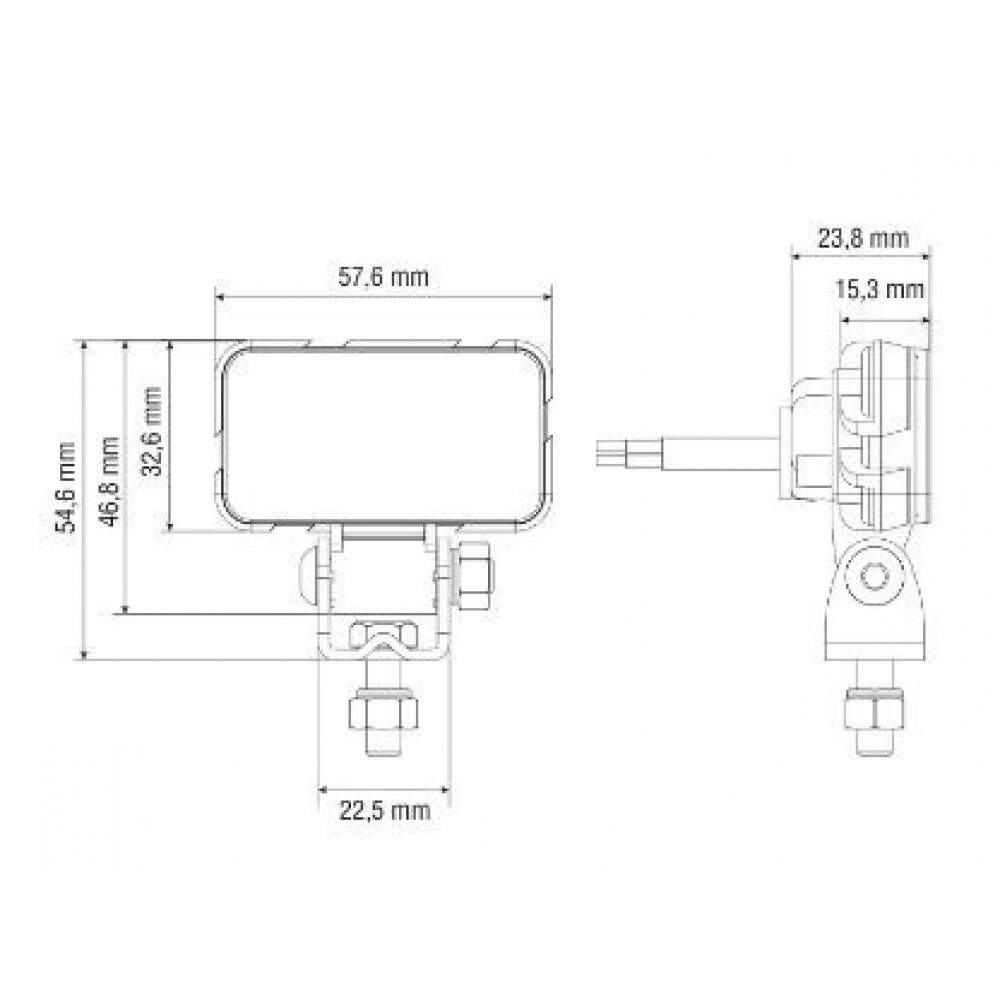 LED working light BULLBOY PROLINE MINI 3 LED 1603-300802