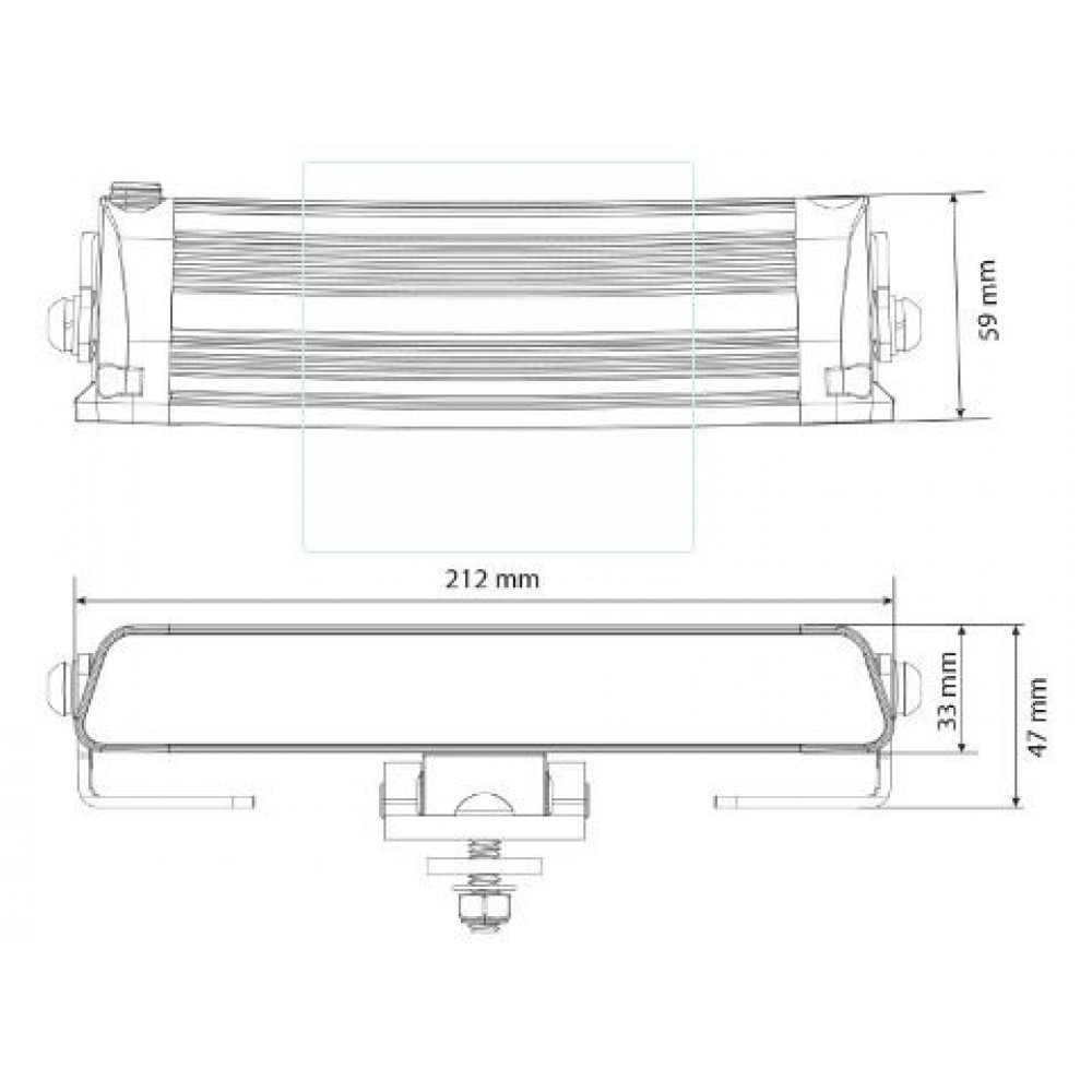 LED auxiliary light W-LIGHT SURGE SUPER SLIM 8.5 1605-NS3876
