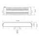 LED auxiliary light W-LIGHT SURGE SUPER SLIM 8.5 1605-NS3876