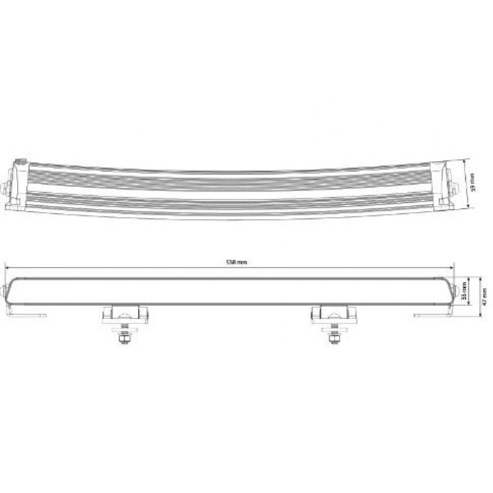 LED auxiliary light W-LIGHT SURGE SUPER SLIM 20 1605-NS3877