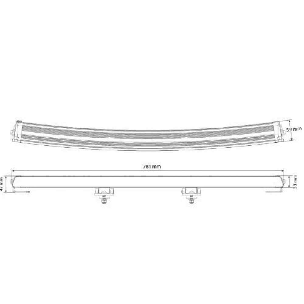 LED auxiliary light W-LIGHT SURGE SUPER SLIM 30 1605-NS3878