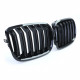 Front grills BMW X5/X6 E70/E71 Double Stripe Piano Black (2007-2014) 40419