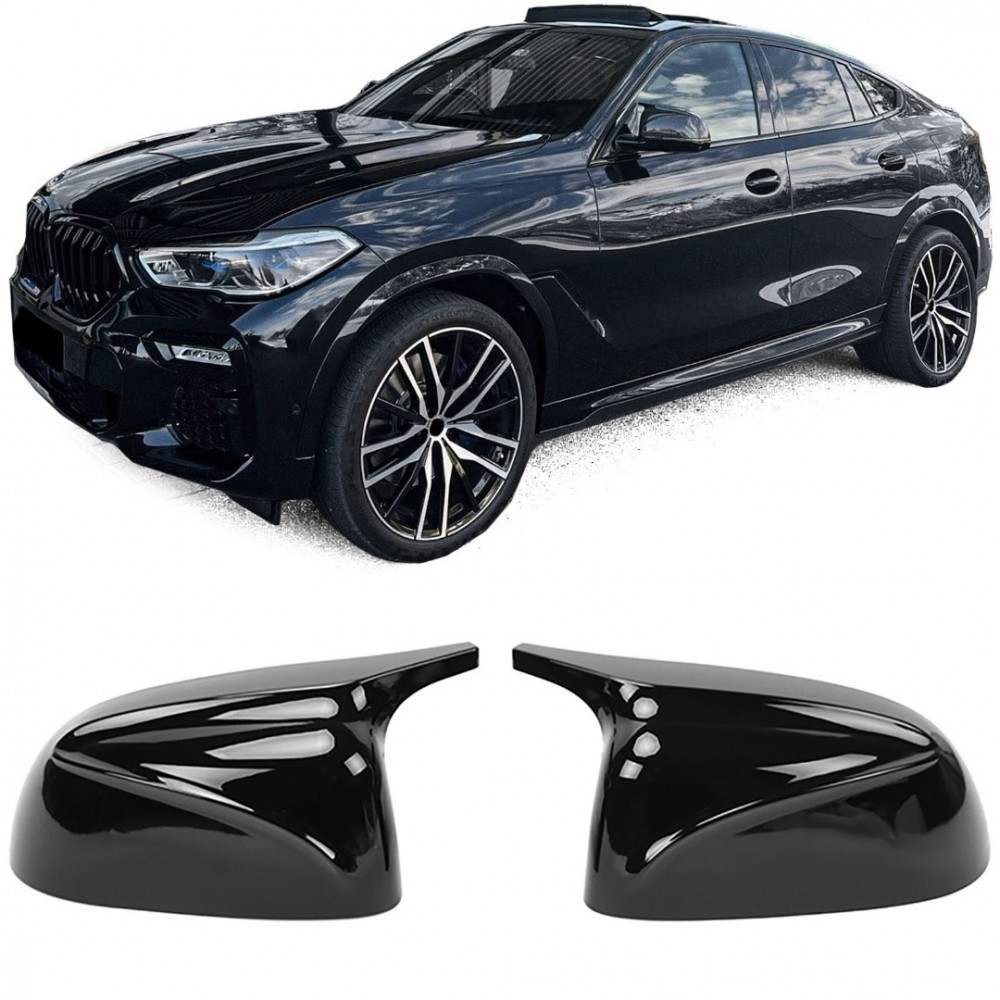 Mirror covers BLACK GLOSS BMW X5/X6 G06 PRE-FACELIFT (2019-2023) 42357