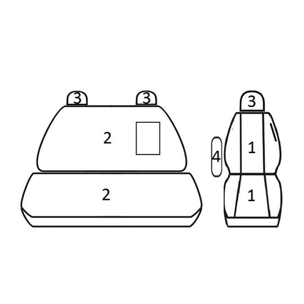 Модельные чехлы на сиденья *COMFORT* MB SPRINTER (1+2)(2006-2018)