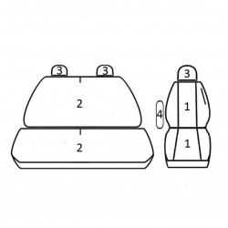 Istmekatted *COMFORT* OPEL MOVANO (1998-2010)(1+2)