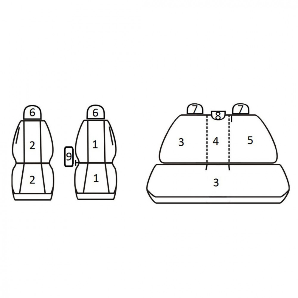 Istmekatted *COMFORT* OPEL ZAFIRA B (2005-2012)