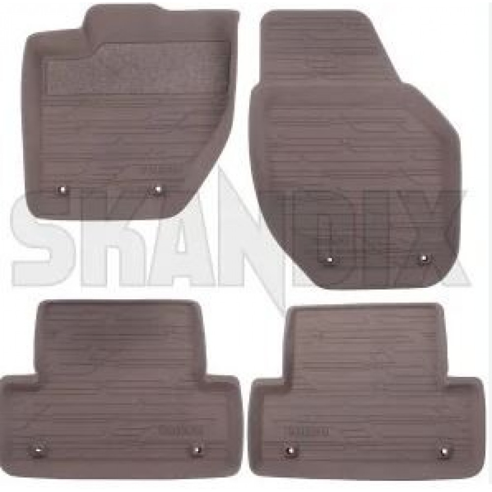 Auto paklāji OEM gumijas brūni VOLVO V40 II (2012-2019) 9124262