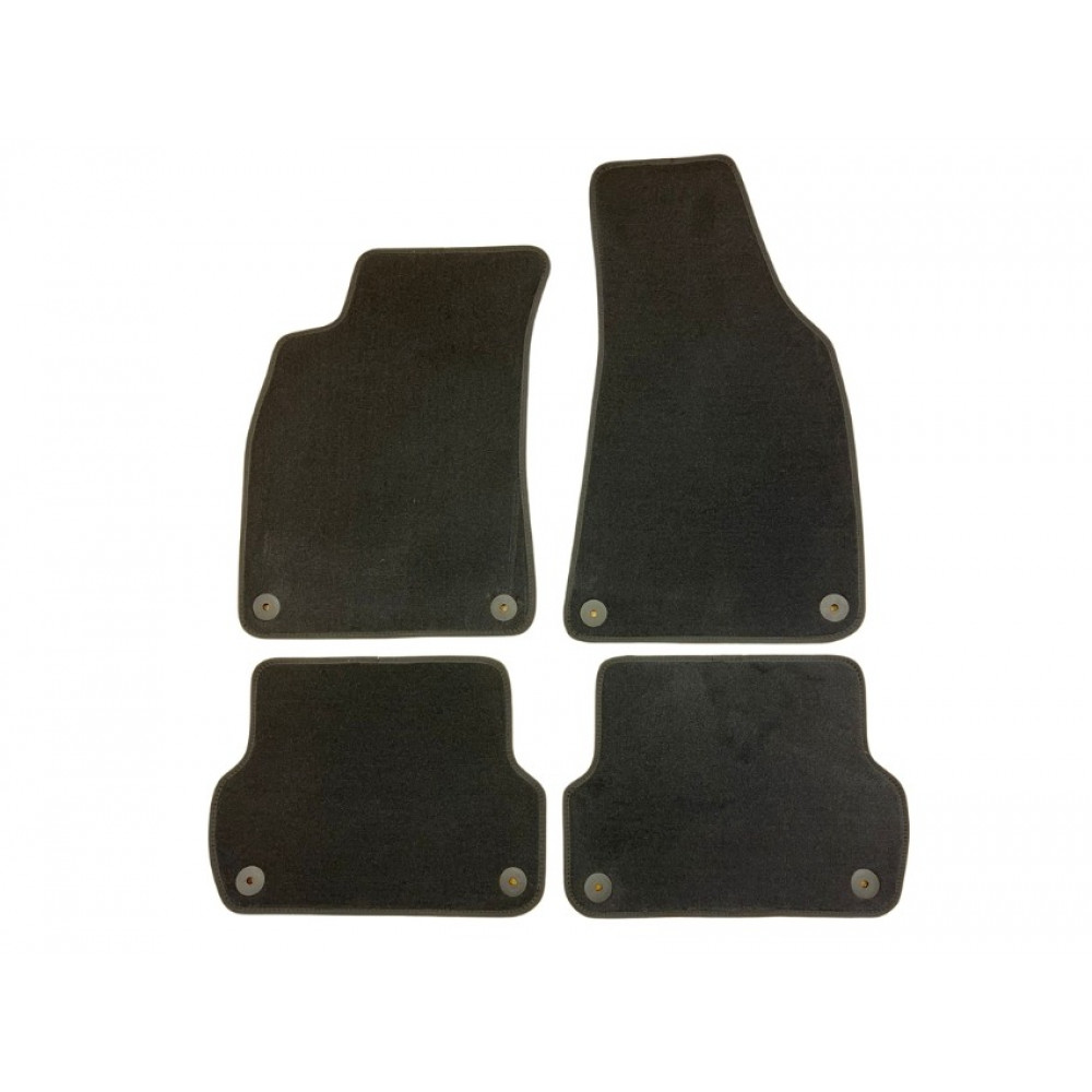 Auto tekstiilmatid mustad AUDI A4 (2001-2008) LUXE (F)