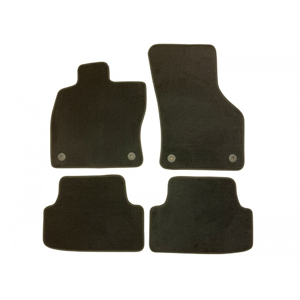 Car textile mats black VW GOLF 7 (2012-2019) LUXE (F)