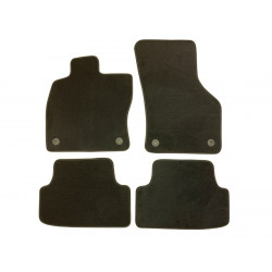 Car textile mats black VW GOLF 7 (2012-2019) LUXE (F)