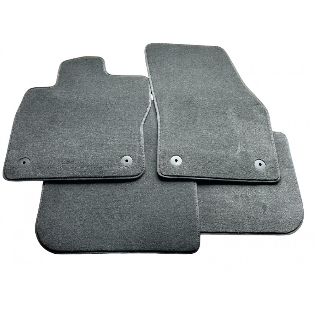 Car textile mats black SKODA KODIAQ/VW TIGUAN ALLSPACE (2017-2024) LUXE (F)