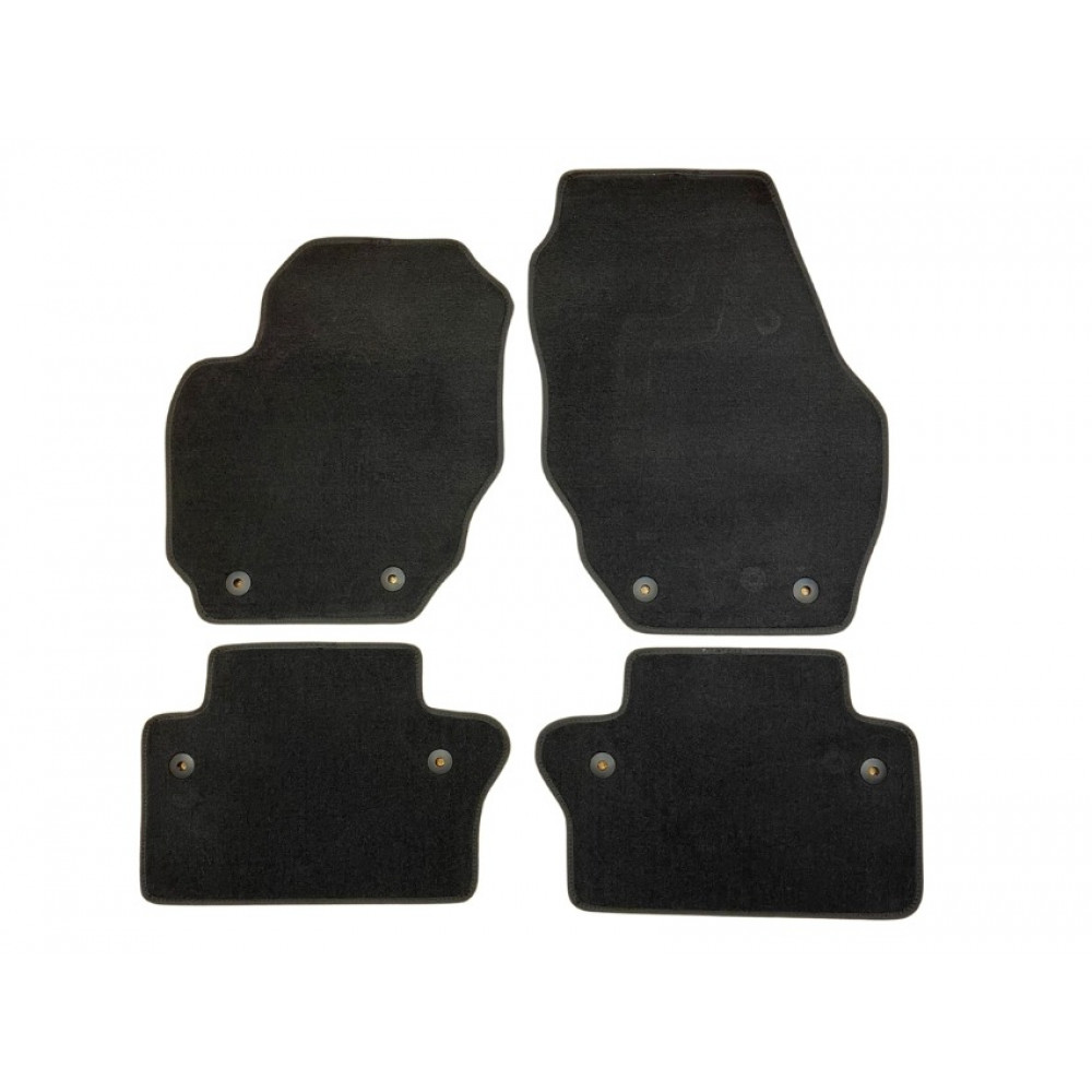 Car textile mats black VOLVO V70/XC70 (2007-2016) LUXE (F)