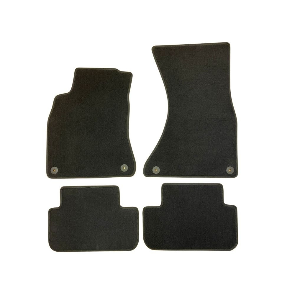 Auto tekstiilmatid mustad AUDI A4 (2008-2015) LUXE (F)