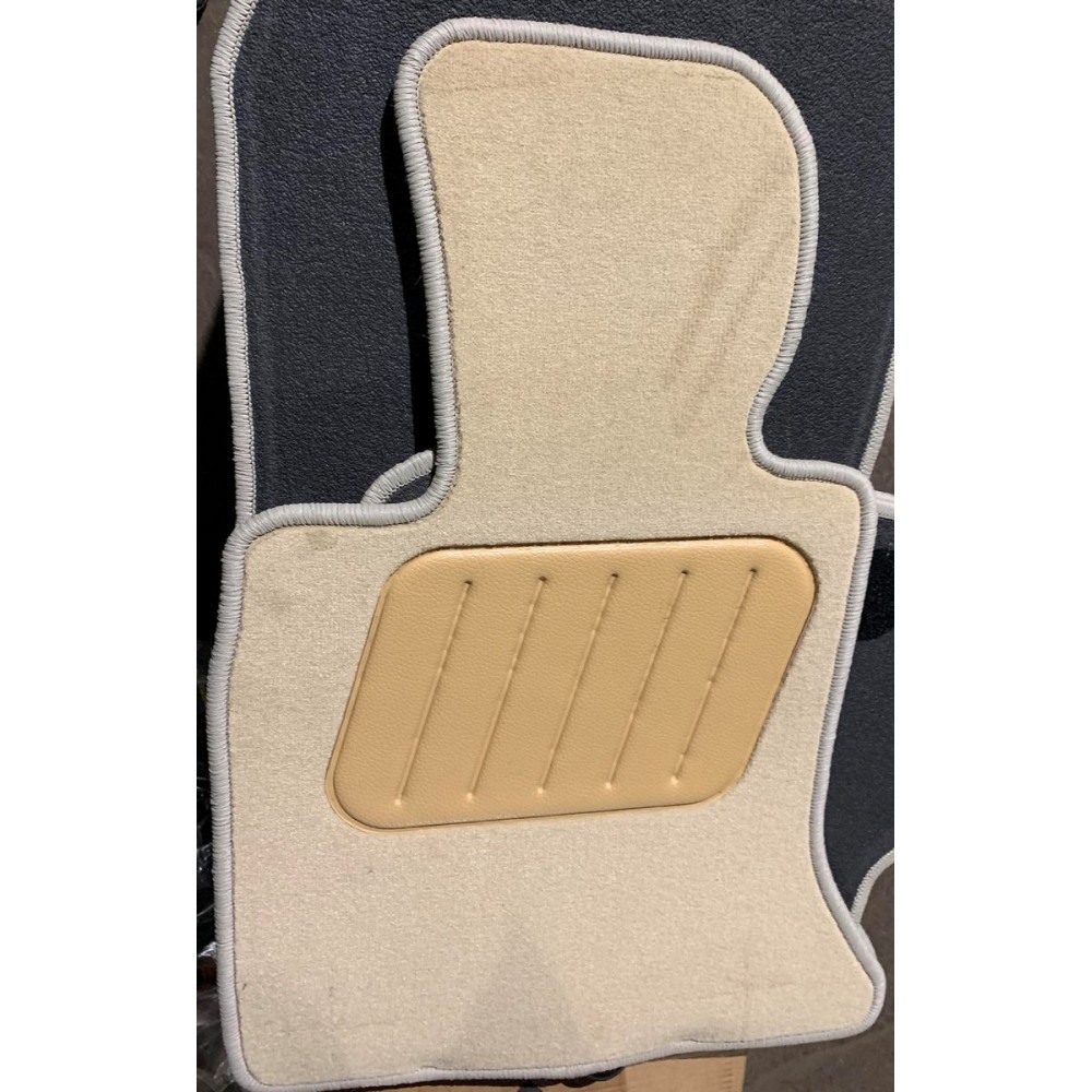 Car textile mats beige BMW 5 E60/E61 (2003-2010) LUXE