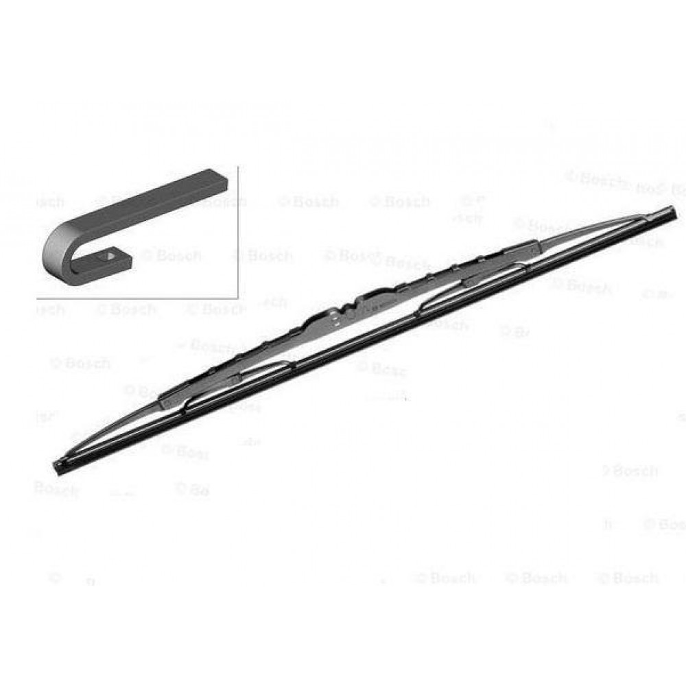 Logu tīrītaja slotiņa metāla ar āķa stiprinājumu 40 cm (1 gab.) FORD 1771498