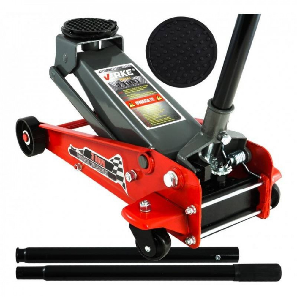 Домкрат гидравлический VERKE 3 тонны  (130-490 mm) V80104 / 380141