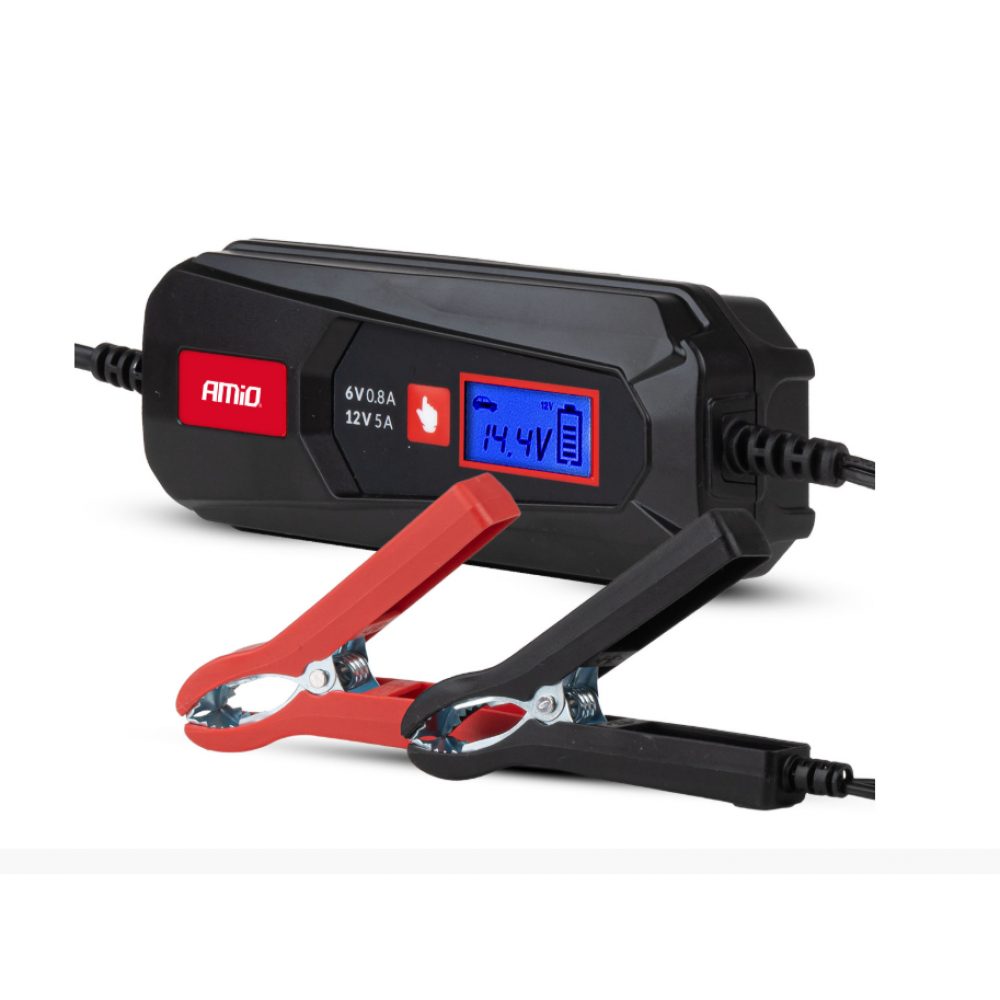 Car battery charger LEAD ACID LFP MAX 5A 6V/12V AMIO 04522