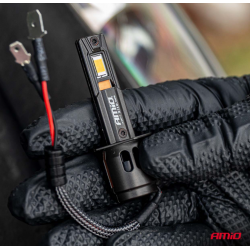 Auto LED spuldzes Series F25 PRO BLACK FULL CANBUS H1 68W 12V/24V AMIO 04717