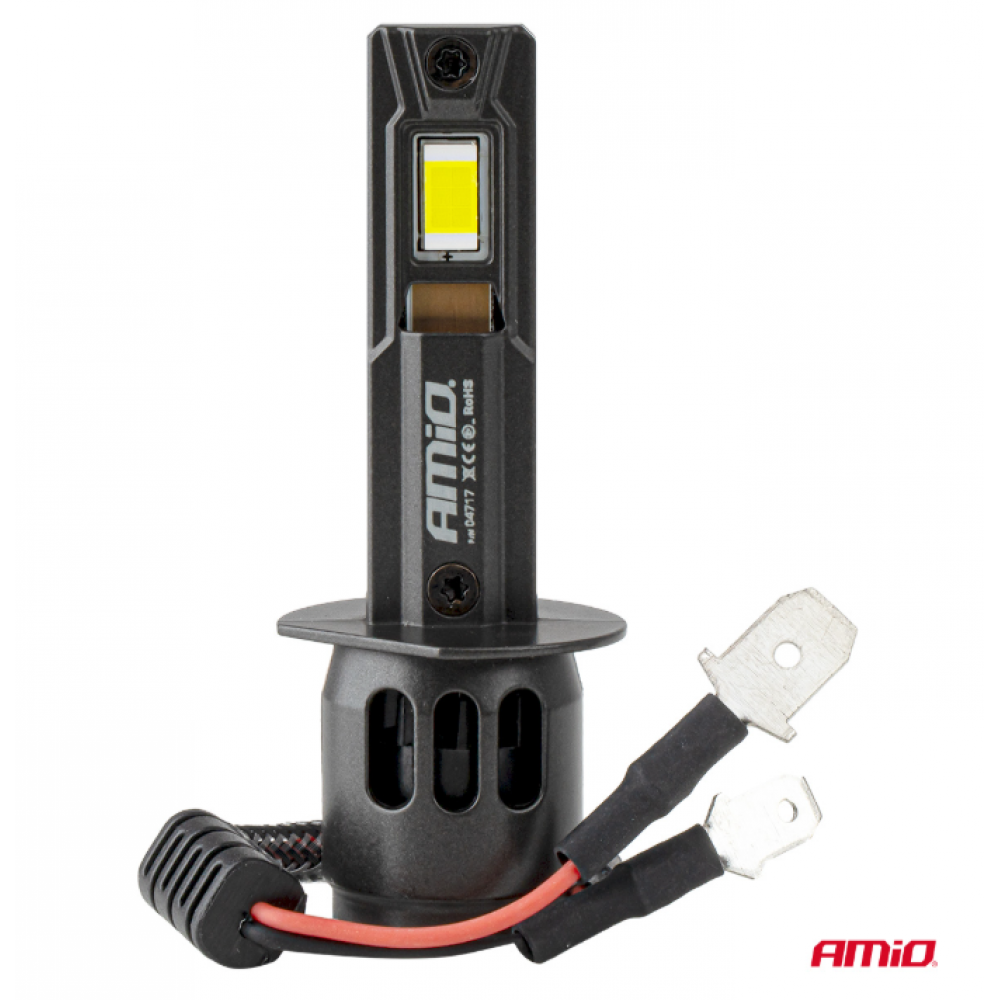 Auto LED spuldzes Series F25 PRO BLACK FULL CANBUS H1 68W 12V/24V AMIO 04717