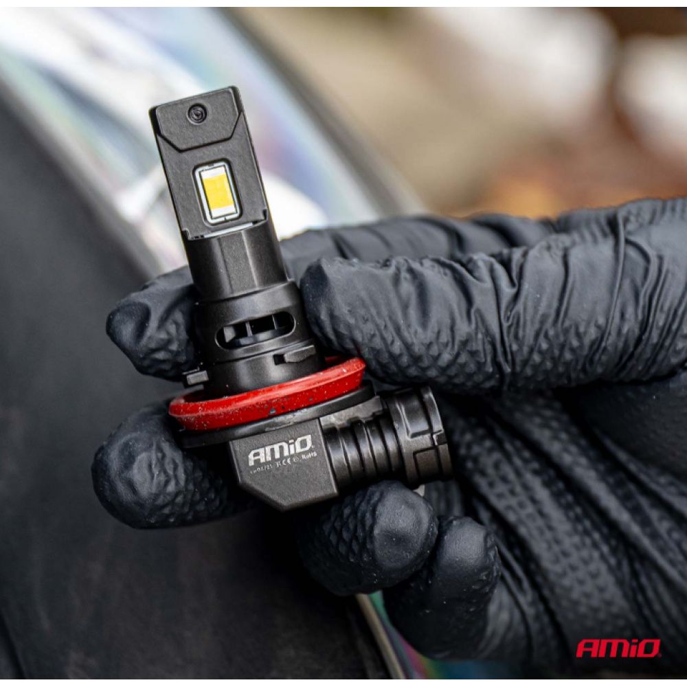 Autode LED-pirnid Series F25 PRO BLACK FULL CANBUS H8/H9/H11/H16 68W 12V/24V AMIO 04721