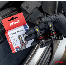 Auto LED spuldzes Series F25 PRO BLACK FULL CANBUS HB3 68W 12V/24V AMIO 04722