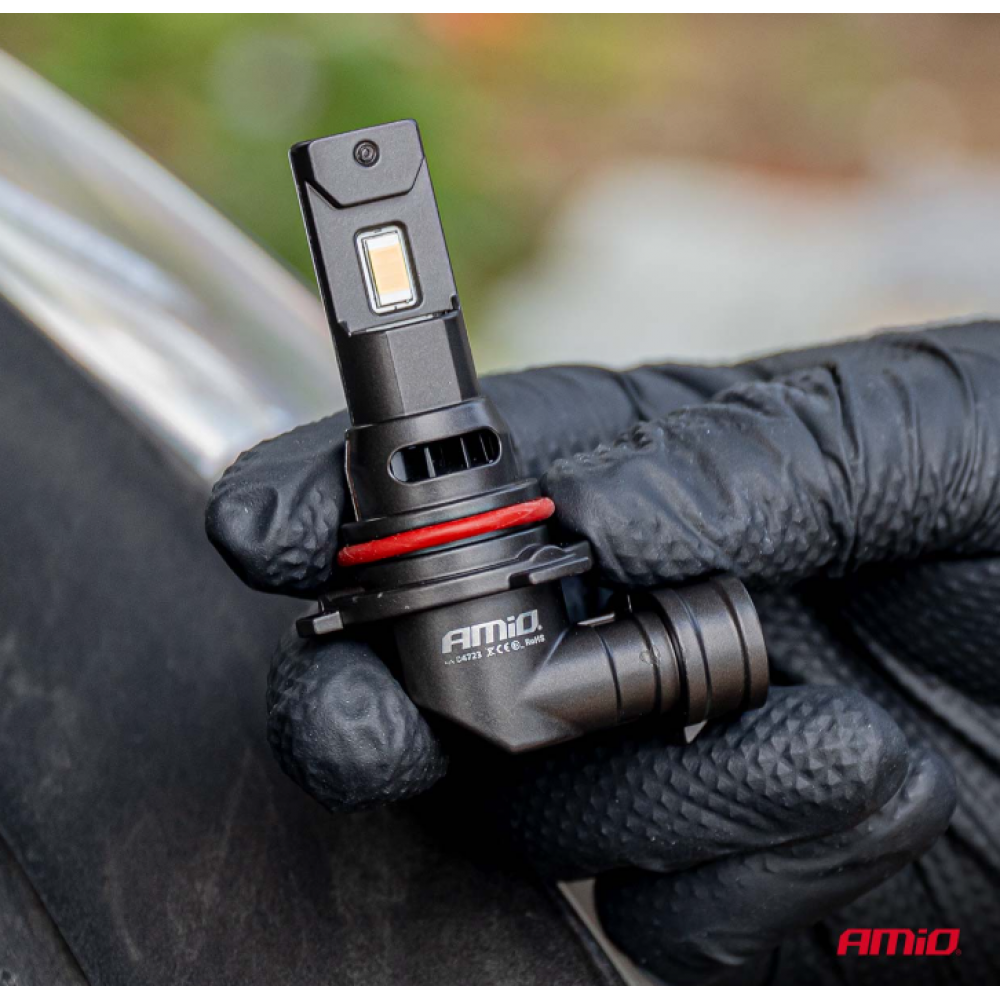 Auto LED spuldzes Series F25 PRO BLACK FULL CANBUS HB4 68W 12V/24V AMIO 04723