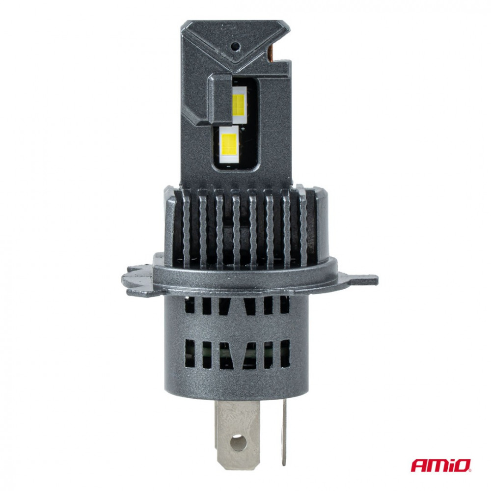 Auto LED lemputės Series F25 SILVER FULL CANBUS H4/H19 54/58W 12V/24V AMIO 04703