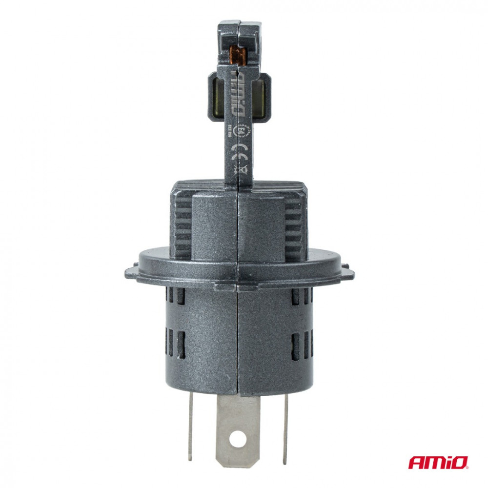 Auto LED lemputės Series F25 SILVER FULL CANBUS H4/H19 54/58W 12V/24V AMIO 04703