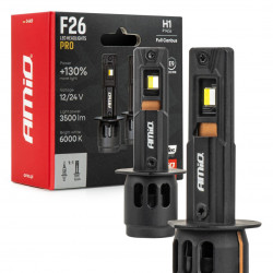 Auto LED spuldzes Series F26 PRO LumiTec LIMITED +130% DUO FULL CANBUS H1 12V/24V AMIO 04869