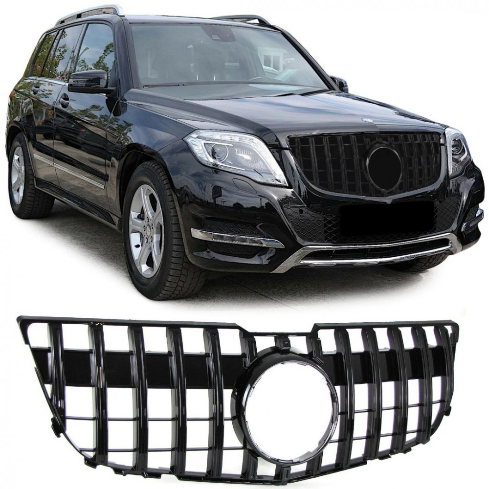 Передняя решетка черная глянцевая MB GLK-Class X204 (2008-2012) 37353