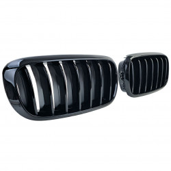 Front grills black gloss BMW X5/X6 F15/F16 Single Stripe Black Gloss (2014-2019) 44052 Front grills black gloss BMW X5/X6 F15/F16 Single Stripe Black Gloss (2014-2019) 44052