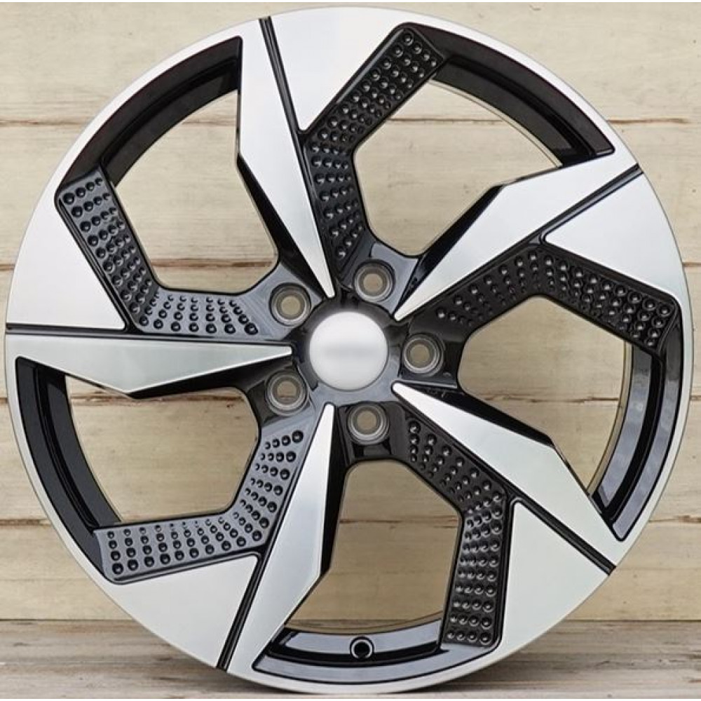 Valuveljed R18 5x112 *AMZ 5637 Black Gloss/Metal polish*