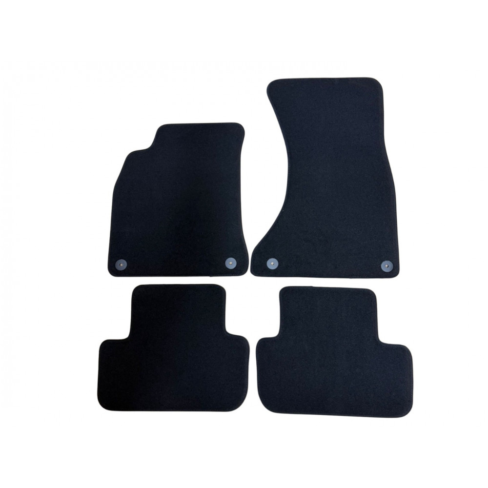 Car textile mats black AUDI A4 (2008-2015) PREMIUM
